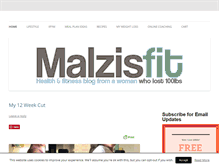 Tablet Screenshot of malzisfit.com